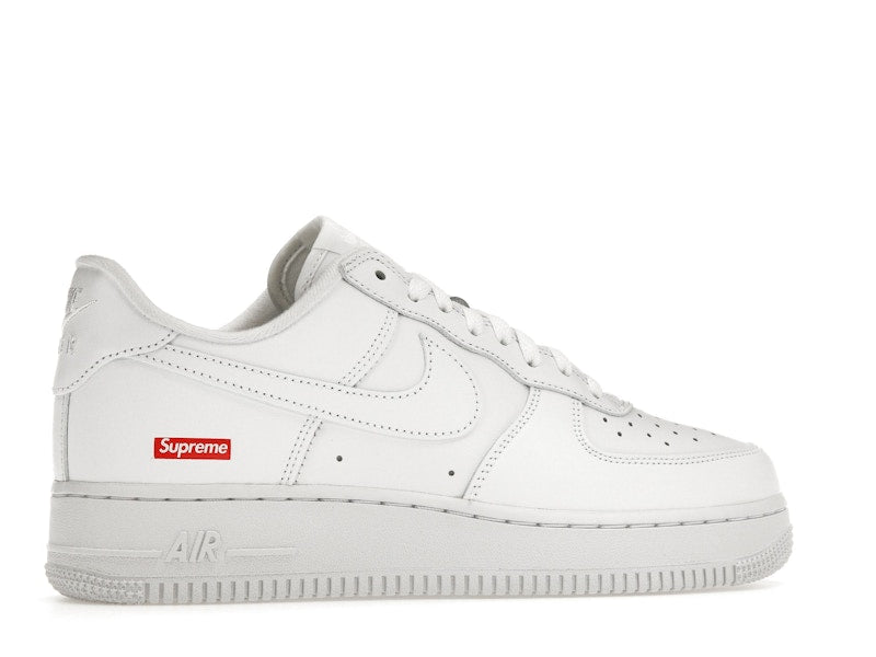 Nike Air Force 1 Low Supreme Box Logo White, vista a 360 gradi 35 di 36