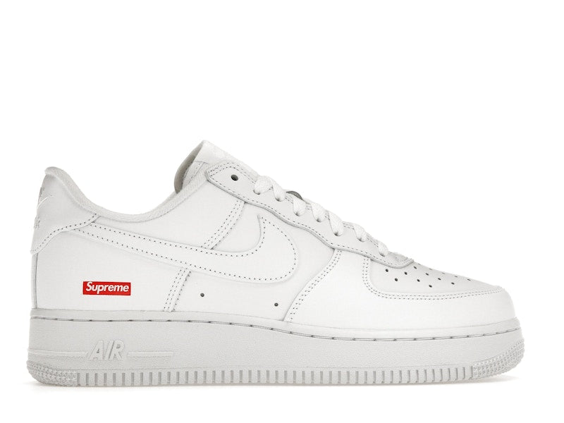 Nike Air Force 1 Low Supreme Box Logo White, vista a 360 gradi 36 di 36