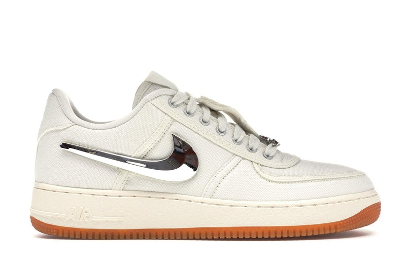 Nike Air Force 1 Low Travis Scott Sail, vista a 360 gradi 1 di 36
