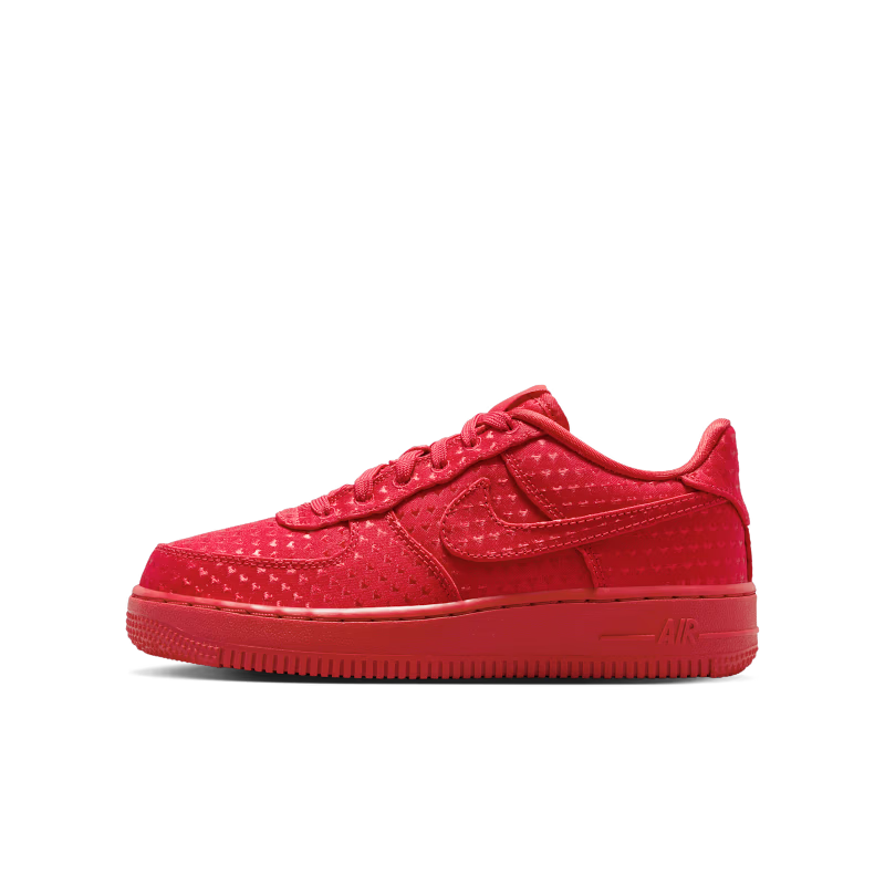 Nike Air Force 1 Low Valentines Day University Red (2026) (GS) - vue profil