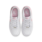 Nike Air Force 1 Low White Medium Soft Pink (GS) - vue dessus
