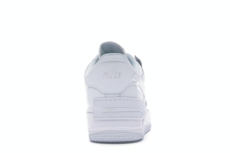Nike Air Force 1 Shadow Triple White (W), vista a 360 gradi 28 di 36