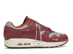 Nike Air Max 1 Patta Waves Rush Maroon With Bracelet, vista a 360 gradi 36 di 36