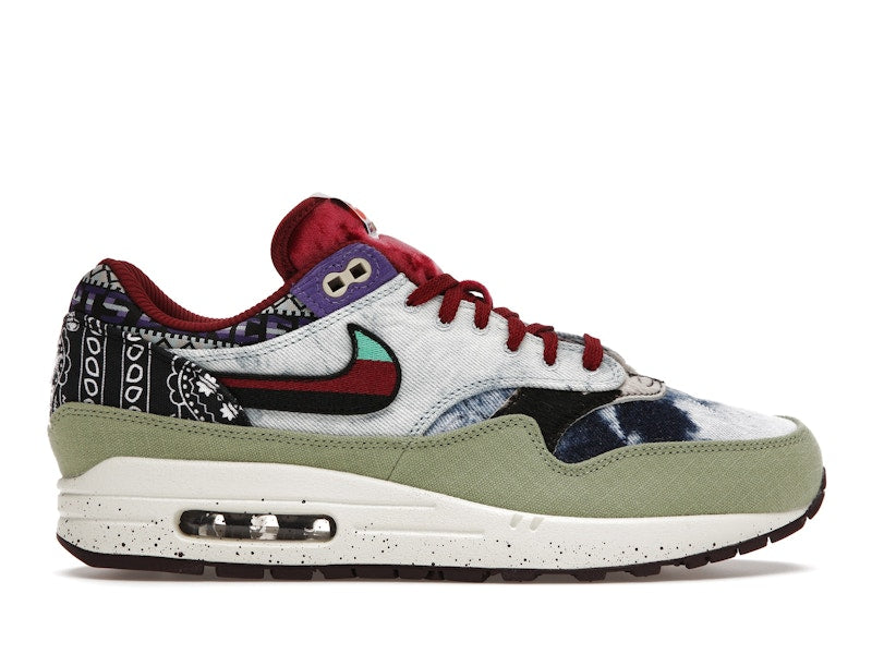 Nike Air Max 1 SP Concepts Denim Olive Canvas, vista a 360 gradi 1 di 36