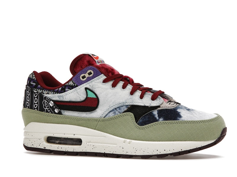 Nike Air Max 1 SP Concepts Denim Olive Canvas, vista a 360 gradi 3 di 36