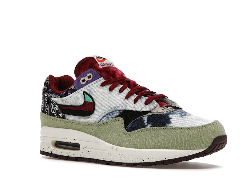 Nike Air Max 1 SP Concepts Denim Olive Canvas, vista a 360 gradi 5 di 36