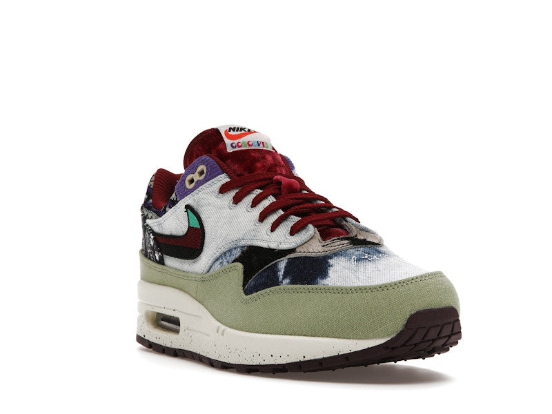Nike Air Max 1 SP Concepts Denim Olive Canvas, vista a 360 gradi 7 di 36