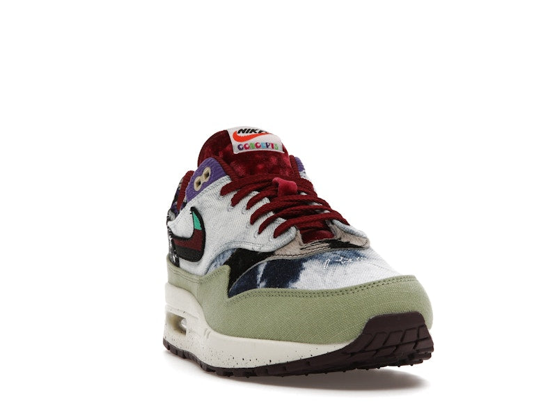 Nike Air Max 1 SP Concepts Denim Olive Canvas, vista a 360 gradi 8 di 36
