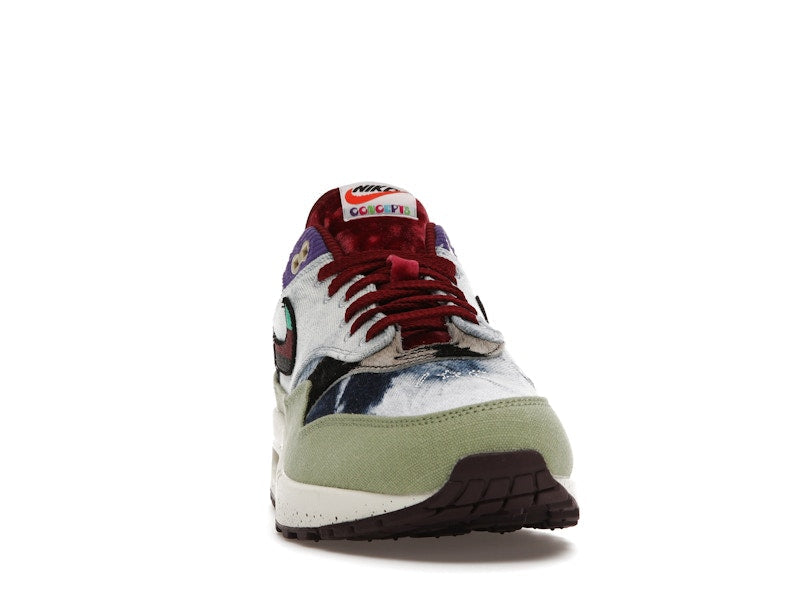 Nike Air Max 1 SP Concepts Denim Olive Canvas, vista a 360 gradi 9 di 36