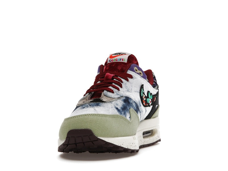 Nike Air Max 1 SP Concepts Denim Olive Canvas, vista a 360 gradi 12 di 36