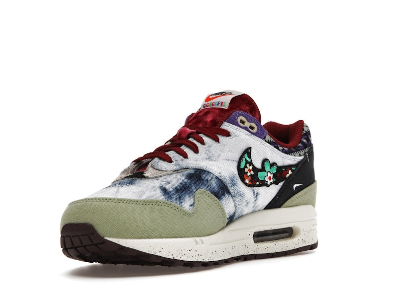 Nike Air Max 1 SP Concepts Denim Olive Canvas, vista a 360 gradi 14 di 36