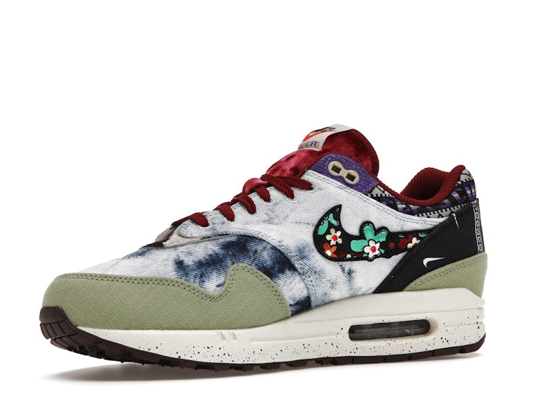 Nike Air Max 1 SP Concepts Denim Olive Canvas, vista a 360 gradi 16 di 36