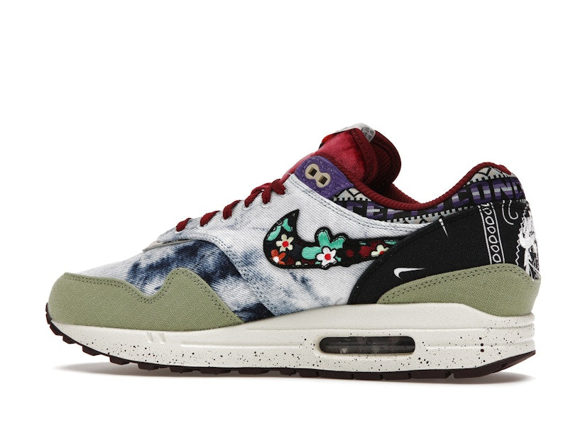 Nike Air Max 1 SP Concepts Denim Olive Canvas, vista a 360 gradi 21 di 36