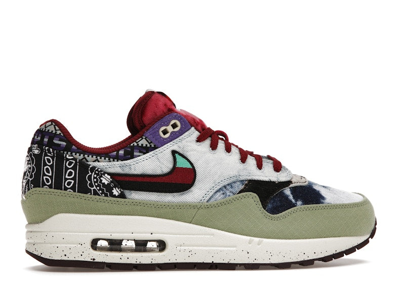 Nike Air Max 1 SP Concepts Denim Olive Canvas, vista a 360 gradi 36 di 36
