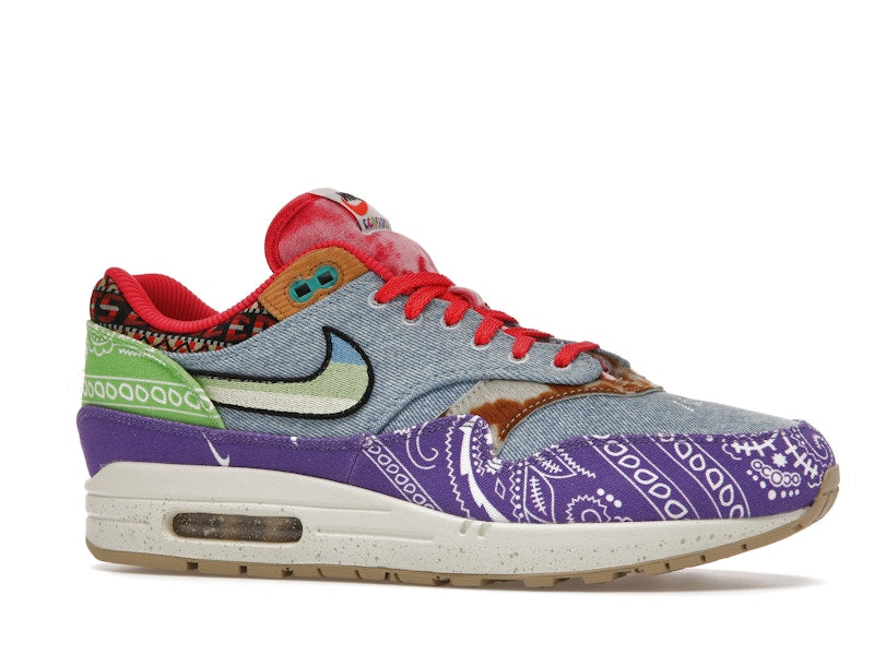 Nike Air Max 1 SP Concepts Denim Paisley, vista a 360 gradi 3 di 36