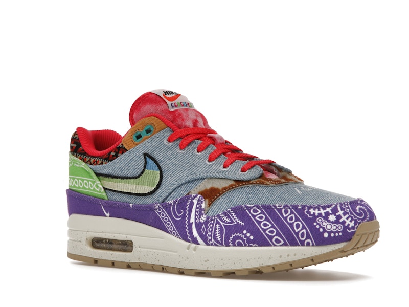 Nike Air Max 1 SP Concepts Denim Paisley, vista a 360 gradi 5 di 36