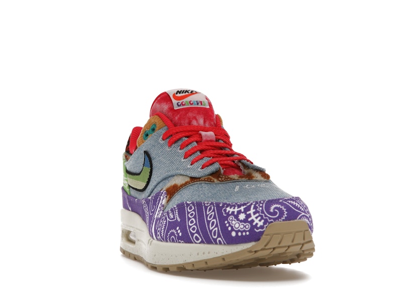 Nike Air Max 1 SP Concepts Denim Paisley, vista a 360 gradi 8 di 36