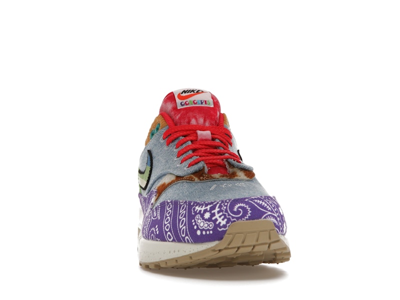 Nike Air Max 1 SP Concepts Denim Paisley, vista a 360 gradi 9 di 36