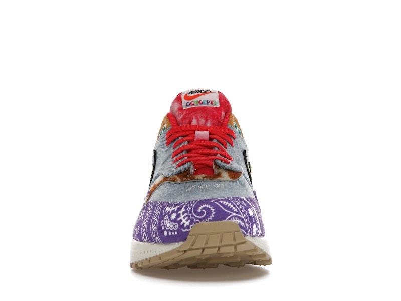 Nike Air Max 1 SP Concepts Denim Paisley, vista a 360 gradi 10 di 36