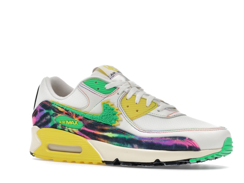 Nike Air Max 90 Grateful Dead University Of Oregon Grateful Ducks, vista a 360 gradi 4 di 36