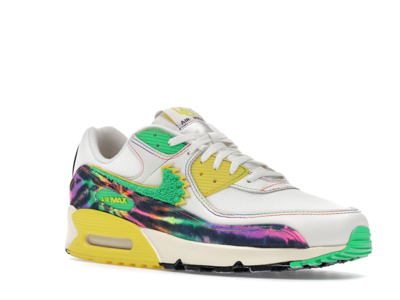Nike Air Max 90 Grateful Dead University Of Oregon Grateful Ducks, vista a 360 gradi 5 di 36