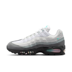 Nike Air Max 95 Big Bubble White Hyper Turquoise Pink Foam - vue profil