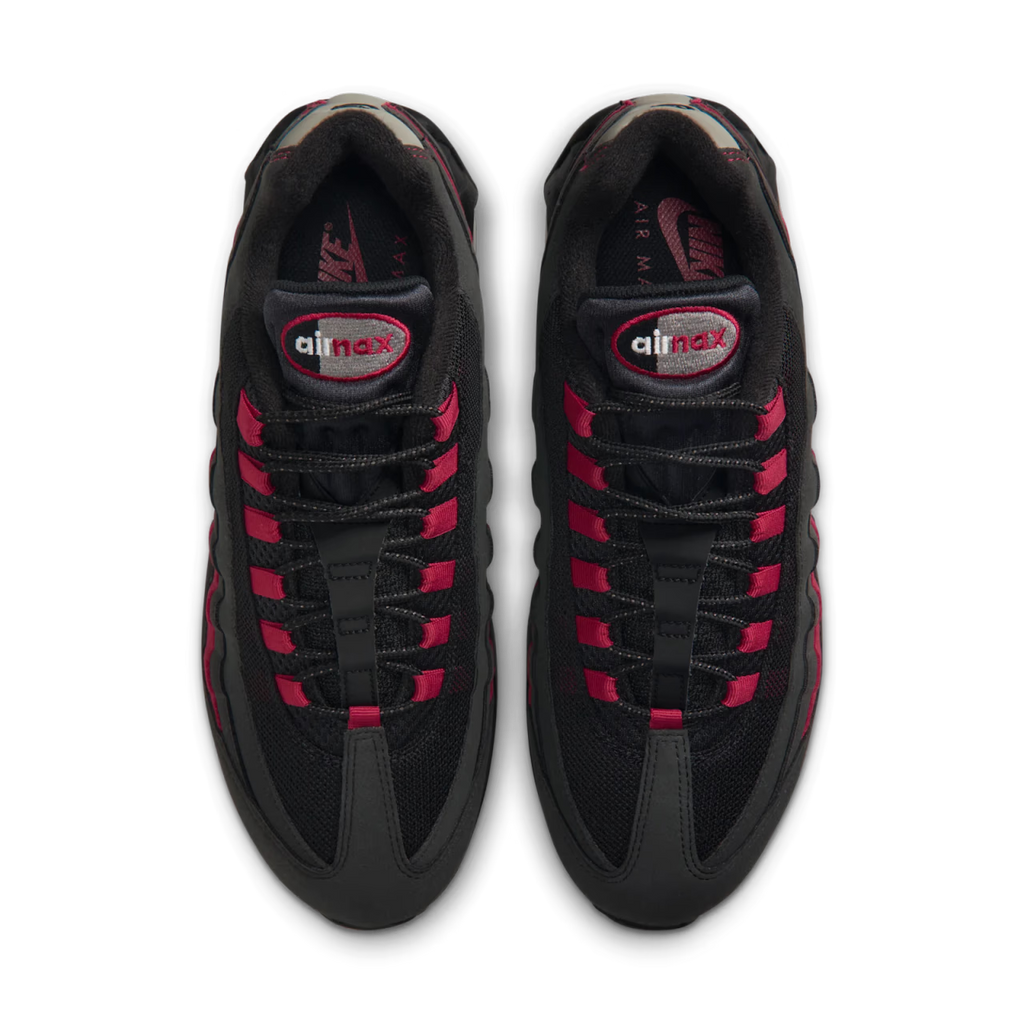 Nike Air Max 95 OG Big Bubble Black Crimson Grey - vue dessus