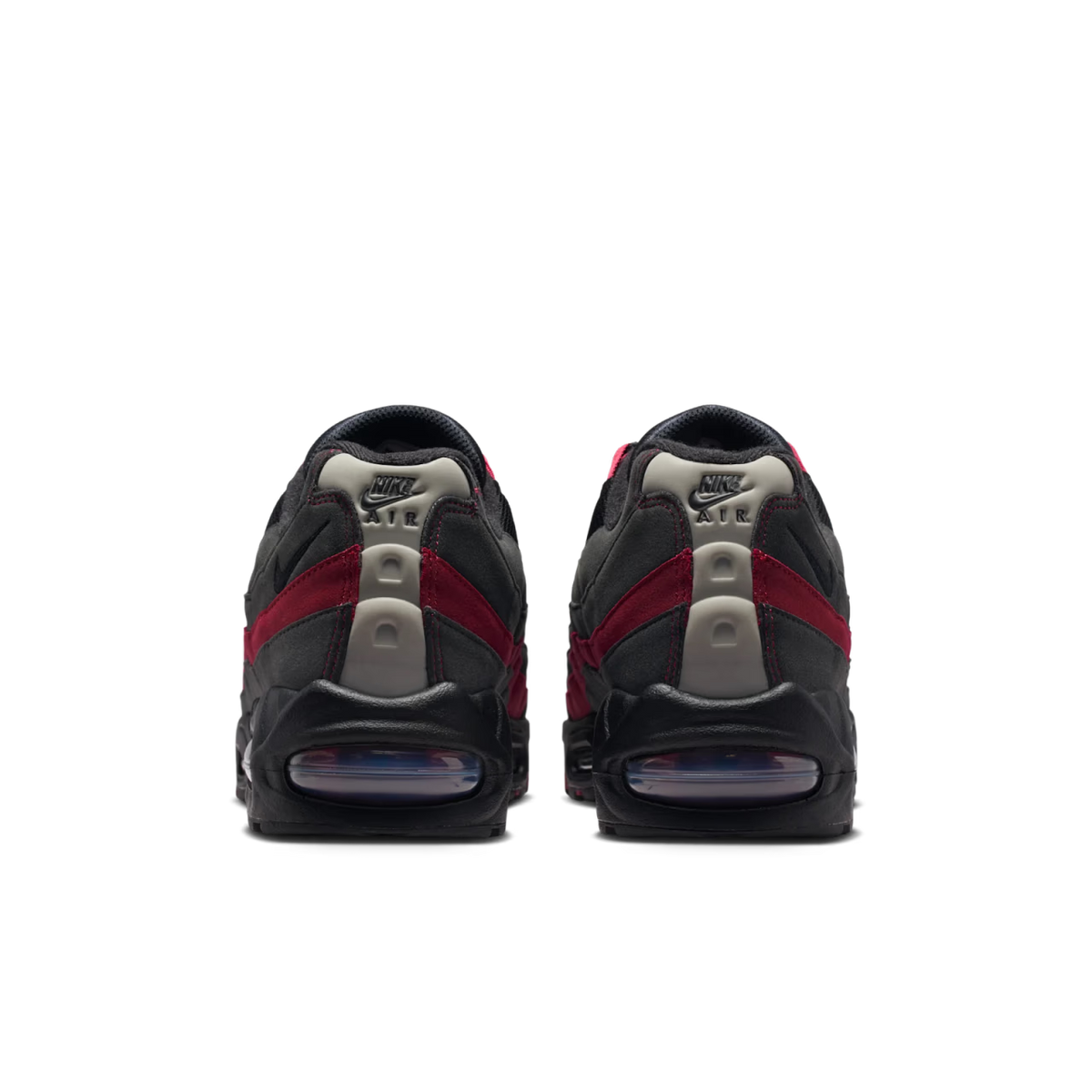 Nike Air Max 95 OG Big Bubble Black Crimson Grey - vue arriere