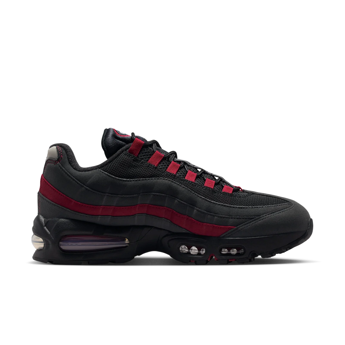 Nike Air Max 95 Og Big Bubble Black Crimson Grey - Black/Black/Team Crimson/Wolf Grey - HM4740-008