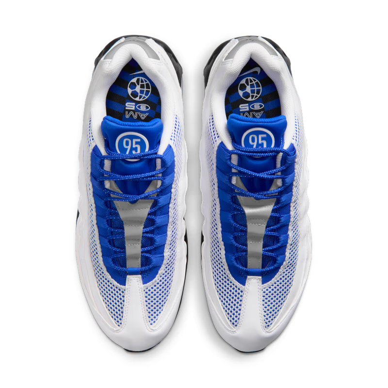 Nike Air Max 95 SE Big Bubble Total 90 White Racer Blue - vue dessus