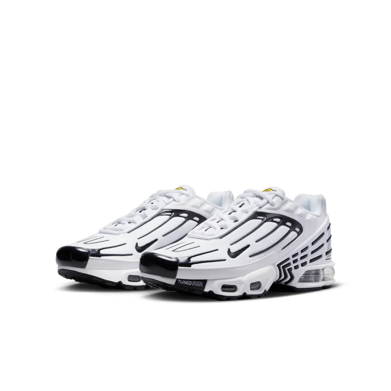 Nike Air Max Plus 3 White Black (GS) - vue paire