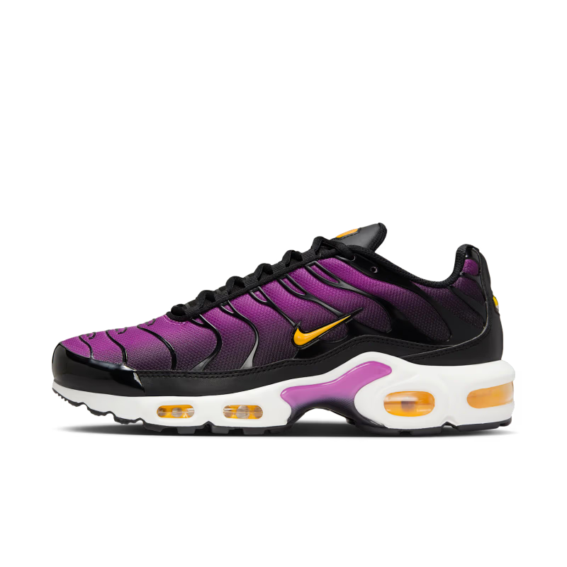 Nike Air Max Plus Black Laser Orange White Hyper Violet (Women's) - vue profil