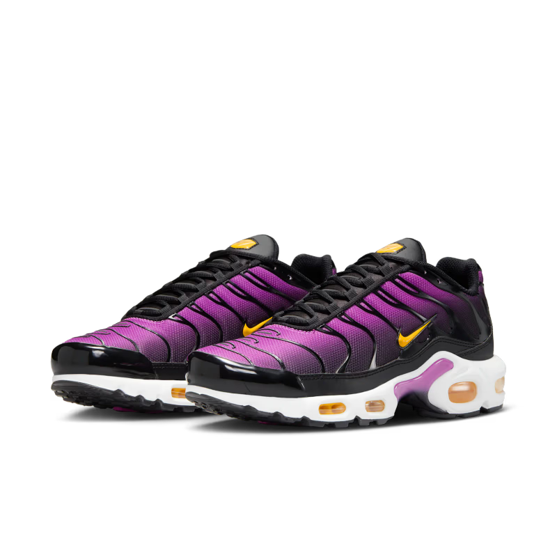 Nike Air Max Plus Black Laser Orange White Hyper Violet (Women's) - vue paire