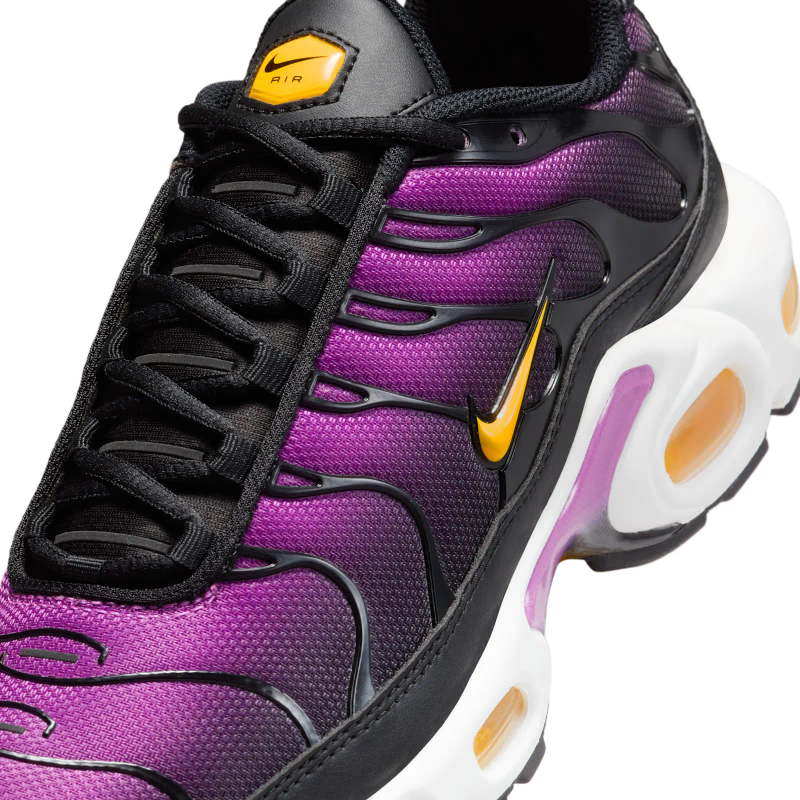 Nike Air Max Plus Black Laser Orange White Hyper Violet (Women's) - vue detail