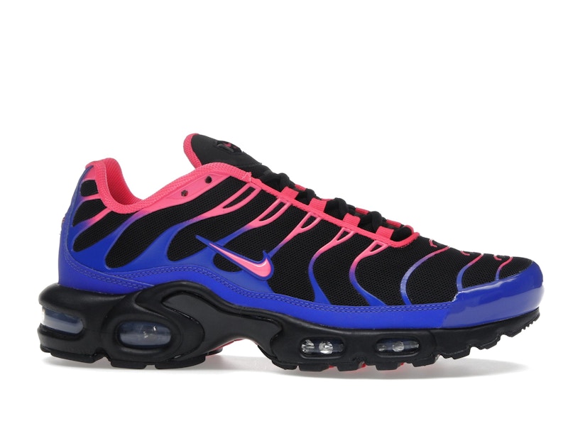 Nike Air Max Plus Black Racer Blue Hyper Pink, vista a 360 gradi 2 di 36