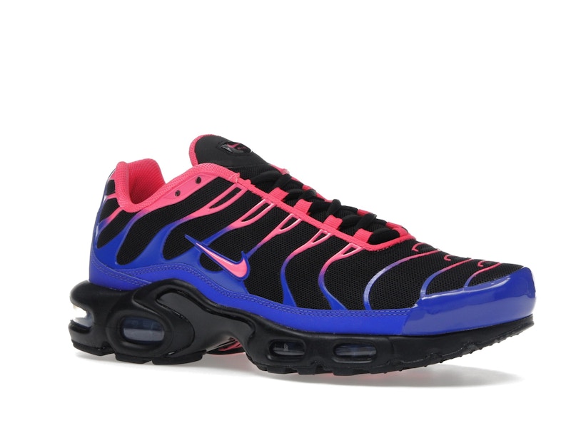 Nike Air Max Plus Black Racer Blue Hyper Pink, vista a 360 gradi 4 di 36