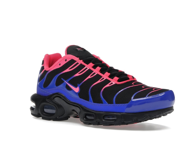 Nike Air Max Plus Black Racer Blue Hyper Pink, vista a 360 gradi 5 di 36