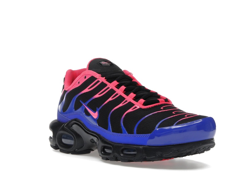 Nike Air Max Plus Black Racer Blue Hyper Pink, vista a 360 gradi 6 di 36
