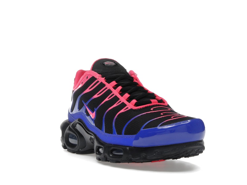 Nike Air Max Plus Black Racer Blue Hyper Pink, vista a 360 gradi 7 di 36