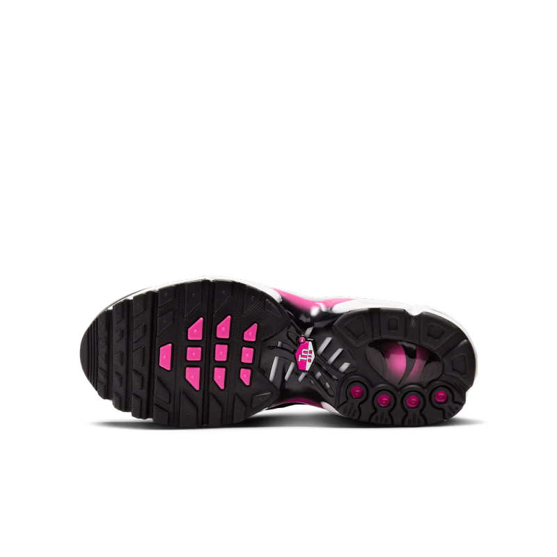 Nike Air Max Plus Black White Laser Fuchsia (GS) - vue semelle
