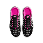 Nike Air Max Plus Black White Laser Fuchsia (GS) - vue dessus