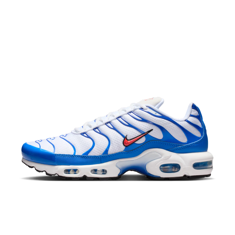 Nike Air Max Plus Knicks White Signal Blue - vue profil