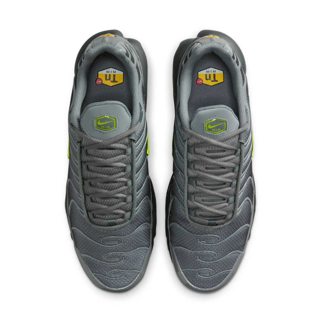 Nike Air Max Plus Smoke Grey Volt - vue dessus