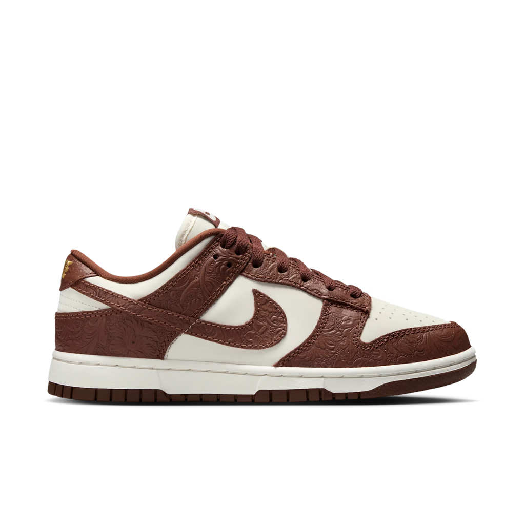 Nike Dunk Low Embossed Baroque Sail Fauna Brown (Women's) - vue interieur