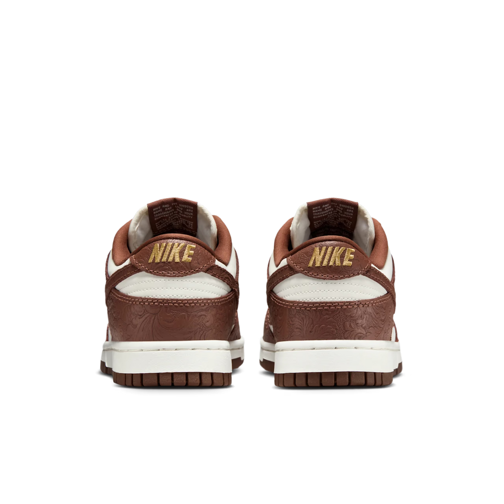 Nike Dunk Low Embossed Baroque Sail Fauna Brown (Women's) - vue arriere