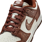 Nike Dunk Low Embossed Baroque Sail Fauna Brown (Women's) - vue detail