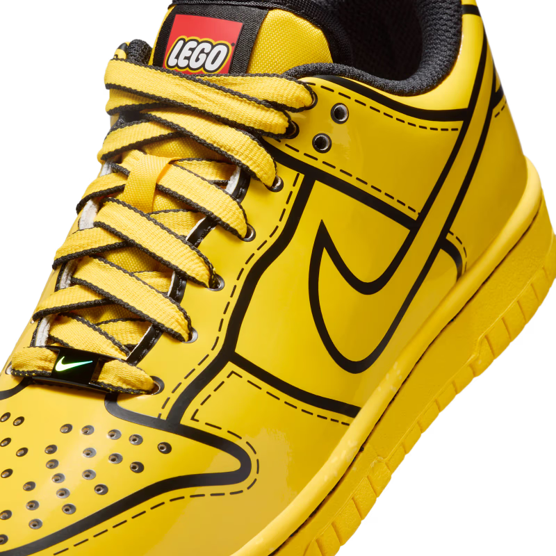 Nike Dunk Low LEGO Tour Yellow (GS) - vue detail