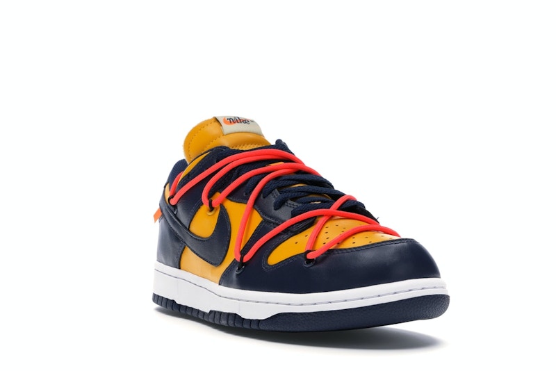 Nike Dunk Low Off White Michigan, vista a 360 gradi 7 di 36