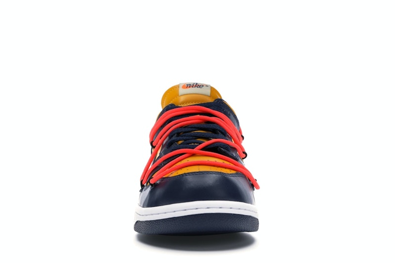 Nike Dunk Low Off White Michigan, vista a 360 gradi 10 di 36