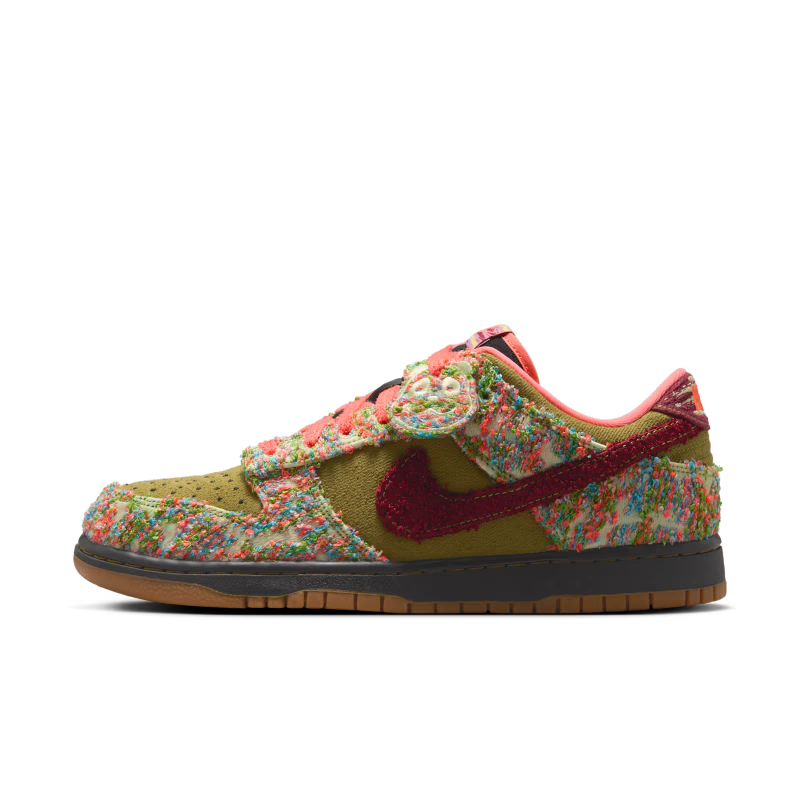 Nike Dunk Low Panda-Monium Green Curry Multi-Color - vue profil